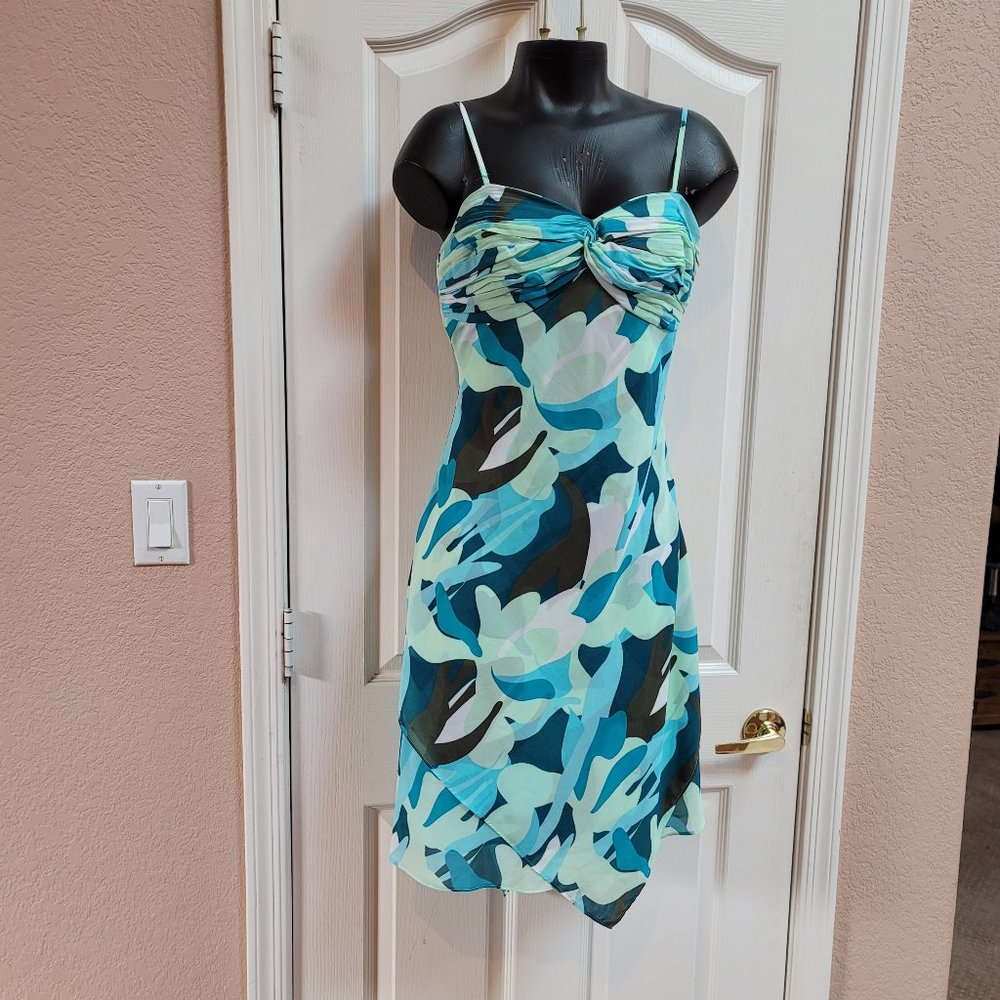 Perfect Summer Dress by Kenneth Cole flowing removable strap bandeau top dress